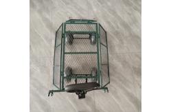 China Foldable Detachable Garden Mesh Cart , Metal Spokes, Four Rubber Inflatable Wheels supplier
