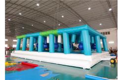 China Fire Retardant Inflatable Backyard Obstacle Course For Adults Hand Drawing supplier