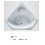 China Corner Acrylic Drop-in Bathtub  Anti - Skid Easier Cleaning 1400*1400*400mm for sale