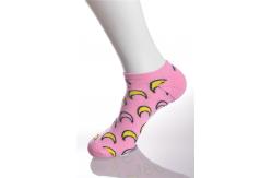China Make To Order Pink Nylon Running Socks With Cotton / Spandex / Elastane Materials supplier