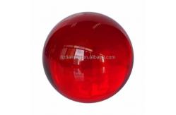 China 100mm Large Clear Acrylic Sphere Customized Plastic Transparent Red Acrylic Ball supplier