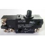 Micro Electric Power Switch , Black Round Cap Push Button Power Switch AC for sale