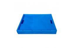 China 750*580mm Larger Plastic Collapsible Logistics Containers With Casters Convenient supplier