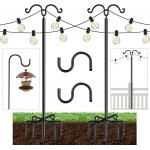 OEM Outdoor String Light Pole Bracket Powder Coating Finish