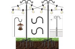 China OEM Outdoor String Light Pole Bracket Powder Coating Finish supplier