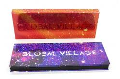 China Hot Stamping Custom Makeup Packaging / Eyeshadow Paper Palette CMYK PMS Printing supplier