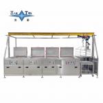 Semi Automatic Industrial Ultrasonic Parts Washer 28KHZ Ultrasonic Cleaner Equipment With Electric Hoist for sale