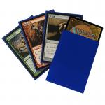 66x91mm Game Card Sleeves Orange Texture Solid Blue Playing Card Sleeves for sale