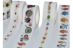 China Custom Printed CMYK Waterproof Glitter Washi Tape Manufacturer supplier