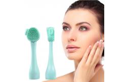 China Skin Friendly Silicone Face Scrub Brush With PP Handle supplier