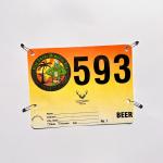 Rectangular Tyvek Race Bib Numbers Screen Printed Durable for sale
