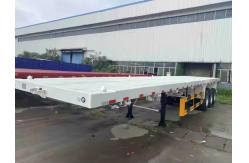 China CIMC 40/45ft Steel 4Axle Oversized Containerized Cargo Extendable Flatbed Trailers supplier