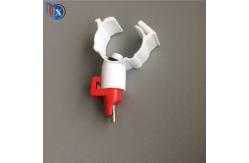 China 25mm 22x22mm Water Nipple Drinker Chicken Feeder With Clamp supplier