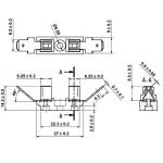 15 Amp 5.2x20mm PCB Mount Fuse Holder 250V Bakelite With Faston Terminal