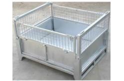 China Detachable Metal Cages Mesh Pallet Container Wire Mesh Stillages Cage Box supplier
