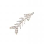 Zircon Fish Bone Charm