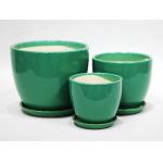 Customized Round Ceramic Pots Wide Selection Drainage Included