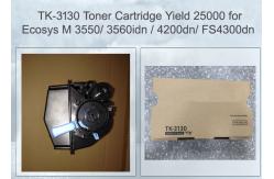 China Kyocera Ecosys Toner FS4200 Black Laser TK3130 High Yield 25000P supplier