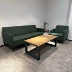 Factory Price Green Fabric Office Furniture Luxurious Office Sofa Set for sale