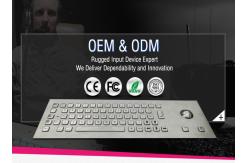 China Industrial Keyboard With Touchpad manufacturer