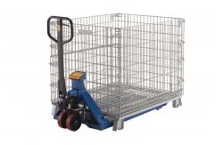 China Durable Collapsible Wire Mesh Containers Storage Wire Cage Stackable Stillages supplier