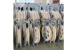 China Pulling Cable 508*75mm Five Nylon Wheels Pulley Rope Stringing Block supplier