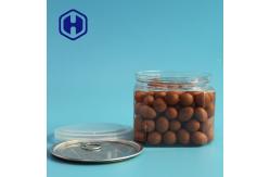 China Bulk Square 430ml clear PET Can for Peanut Nuts Leak Proof supplier