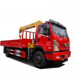 Dongfeng 4x2 Dump Truck With XG Straight Arm Crane 3.2ton 5ton 6.3tons Crane Mounted Truck for sale