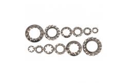 China Din6798 External Teeth Serrated Lock Washers Machine Accessories Metric Toothed Lock Washers supplier