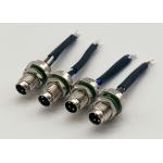 4 Pin Circular Wire Connector Rear Screw Mounting M8 Panel Mount Connector for sale