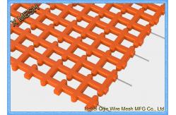 China Orange Polyurethane Self Cleaning Screen Mesh High Wear Resistance For Metallurgy supplier