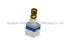 China 9mm Digital Incremental Encoder , Metal Shaft Rotary Encoder With Push Button supplier