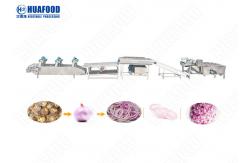 China 500kg / H AutomaticFruit And Vegetable Processing Line Fruit And Vegetable Cleaning Machine supplier