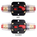 Overload Protection Fuse Holder Circuit Breaker ABS 150A IP67 Resettable