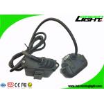 Dual Beam LED Mining Cap Lights 15000lux 10.4Ah Panasonic Battery Antistatic Matetial