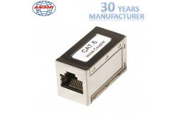 China RJ45 Cat6 Shielded Keystone Jack Metal Material Straight Through Install supplier