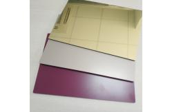 China High Reflective Rate Aluminum Mirror Sheet Glass Processing Anodized Stable supplier