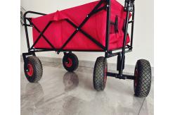 China Customizable Logo Folding Wagon Cart Heavy Duty 80kg Load Capacity supplier
