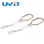 Quartz Glass Heating Lamp Tube Single Tube Gold Coating Circular Infrared Lamp Tube for sale
