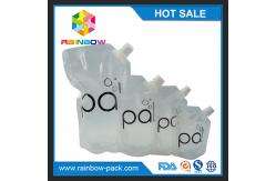 China 4oz / 8oz / 16oz transparent stand up wine pouch with BPA free spout supplier