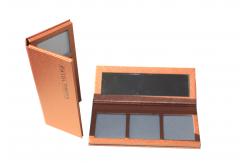 China Brown Paper Empty Blush Highlighter Contour Palette With Hot Stamping Logo supplier