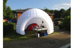 China Led Lighting Inflatable Igloo Tent , Oxford Cloth Inflatable Tents For Parties supplier