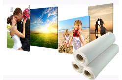 China Matte Blank Stretched Poly Cotton Canvas Roll For Digital Inkjet Printing supplier