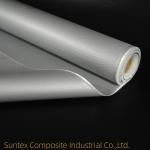 Silicone E-Glass Fiberglass Fabric High Temperature Resistance Thermal Insulation Rubber Silicone Coated Fiberglass Cloth for sale