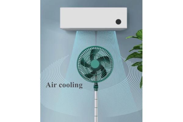 Adjustable Height Telescopic Desktop Rechargeable Fan BSCI Passed