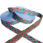 Woven 1.5 Inch Polyester Webbing Jacquard Elastic Band Pantone Color for sale