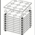 Plastic small square rubber particle square cushion block gasket for sale