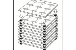 China Plastic small square rubber particle square cushion block gasket supplier