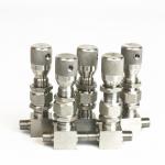 1/4 Mini Threaded Gas Needle Valve Single Flow Way Metering Needle Valve for sale