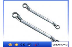 China Double Offset Ring Steel Plum Spanner , Double Head Plum Wrench supplier